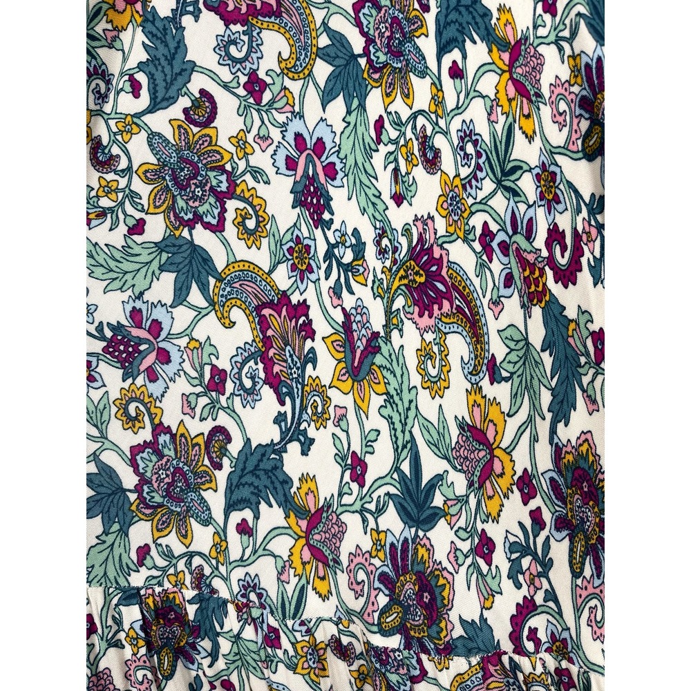 Soft Surroundings Maxi Dress Kara Floral Print Tiered Sundress Boho Chic Size XL - Picture 5 of 9